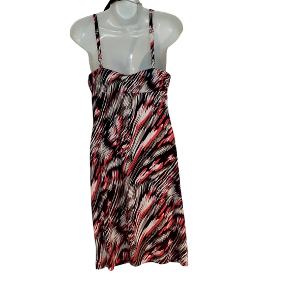 Lori Michaels collection bare back with straps sleeveless floral woman dress - Picture 2 of 8